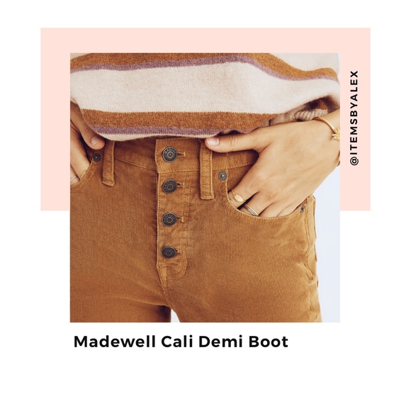 Madewell Denim - MADEWELL | High Rise Courderoy Cali Demi Boot